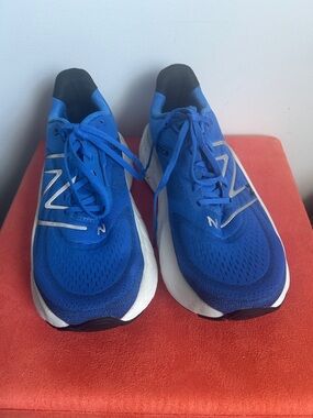 New Balance Fresh Foam X More V4 Royal Blue and White Running Sneakers